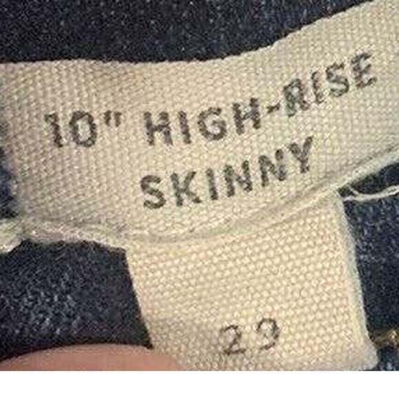 Madewell Skinny Jeans 29 Womens Blue 10" High Rise Skinny Medium Wash Stretch - Picture 3 of 5